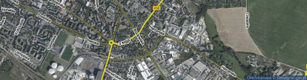 Zdjęcie satelitarne Skautowa ul.